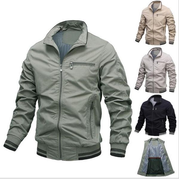 men's jackets ly arrived windbreaker baseball collar jacket thin zipper coat male fashion outwear brand overcoat, Black;brown
men's jackets ly arrived windbreaker baseball collar jacket thin zipper coat male fashion outwear brand overcoat, Black;brown