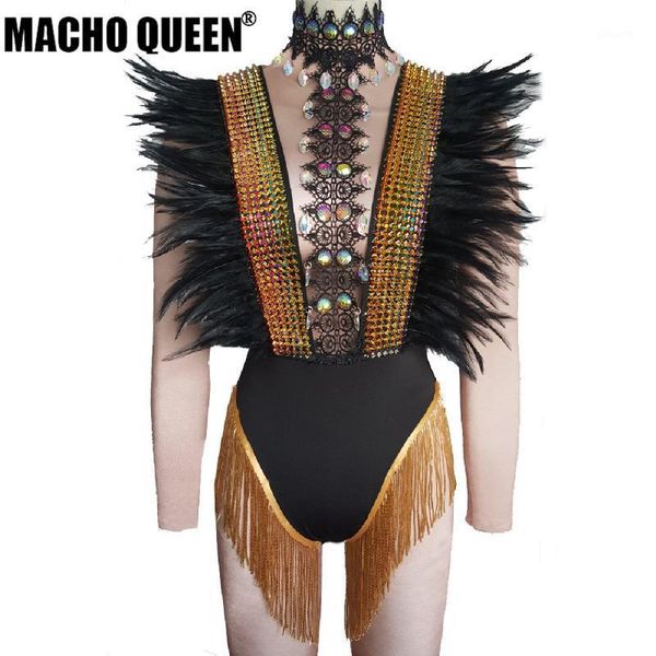 drag queen costumes feather rhinestone bodysuit festival rave burning man costumes stage performance singer event party outfits1, Black;white
drag queen costumes feather rhinestone bodysuit festival rave burning man costumes stage performance singer event party outfits1, Black;white