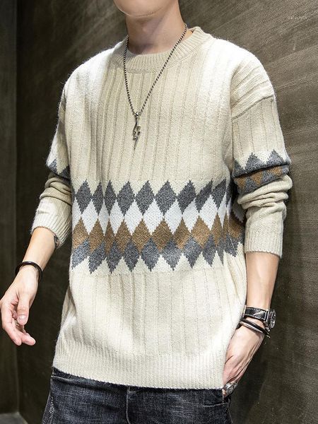 sweater men warm long-sleeved autumn and winter new bottom knitwear men's trend round collar casual wear f1, White;black
sweater men warm long-sleeved autumn and winter new bottom knitwear men's trend round collar casual wear f1, White;black