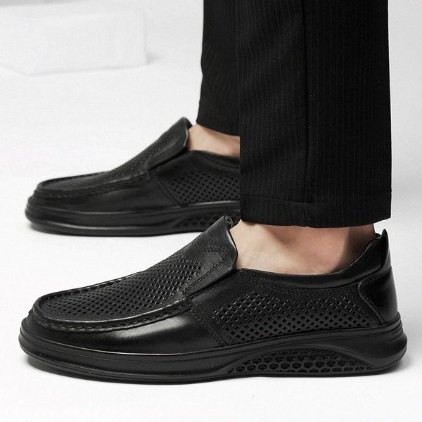 men's shoes genuine leather summer casual shoe male loafers hollow out mans loafers flats moccasin soft breathable shoes men #x92w 
men's shoes genuine leather summer casual shoe male loafers hollow out mans loafers flats moccasin soft breathable shoes men #x92w