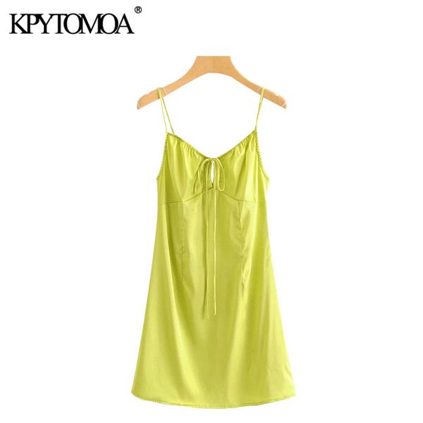 kpytomoa women 2020 chic fashion backless cozy mini dress vintage tied v neck spaghetti strap female dresses vestidos mujer y0118, Black;gray
kpytomoa women 2020 chic fashion backless cozy mini dress vintage tied v neck spaghetti strap female dresses vestidos mujer y0118, Black;gray