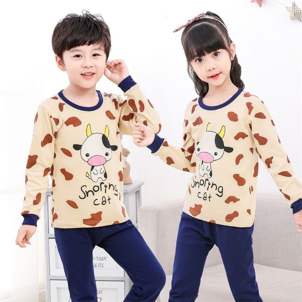 saileroad children's autumn pajamas set kids cartoon cute cow pyajamas boys girls long sleeve clothes pijama infantil sleepwear y200328, Blue;red
saileroad children's autumn pajamas set kids cartoon cute cow pyajamas boys girls long sleeve clothes pijama infantil sleepwear y200328, Blue;red