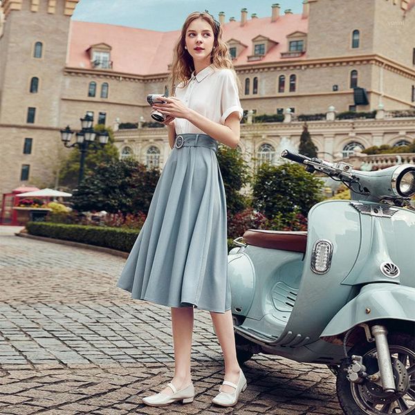 women's summer 2020 temperament hepburn wind high waist a character slim medium and long a-line skirt1, Black
women's summer 2020 temperament hepburn wind high waist a character slim medium and long a-line skirt1, Black