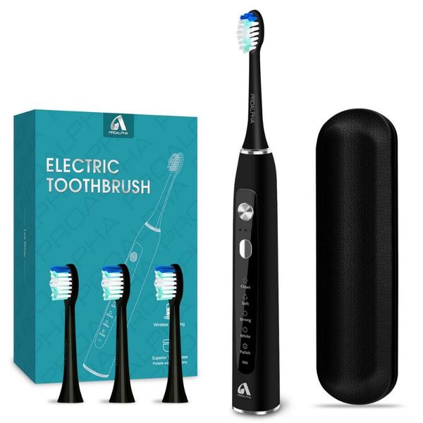 sonic electric toothbrushes for adults rechargeable whitening toothbrush with 5 modes and 3 intensities 4 replacement brush head
sonic electric toothbrushes for adults rechargeable whitening toothbrush with 5 modes and 3 intensities 4 replacement brush head