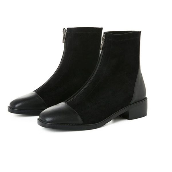 motorcycle boots ladies basic boots cow suede ankle 4cm med heels autumn winter short ladies shoes woman, Black
motorcycle boots ladies basic boots cow suede ankle 4cm med heels autumn winter short ladies shoes woman, Black