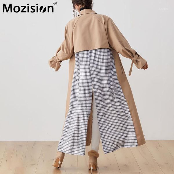 mozision patchwork notched collar trench coat women double breasted long sleeve long coat 2020 winter new casual windbreaker1, Tan;black
mozision patchwork notched collar trench coat women double breasted long sleeve long coat 2020 winter new casual windbreaker1, Tan;black
