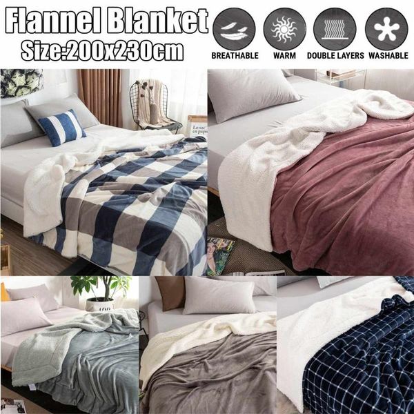 200x230cm oversize winter warm double layers flannel blanket super soft cover home office soft large blanket home textile
200x230cm oversize winter warm double layers flannel blanket super soft cover home office soft large blanket home textile