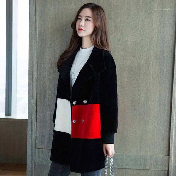 women's fur & faux 2021 women winter superior quality thick wool coats and jackets casual lamb coat female autumn sheep shearing jacket, Black
women's fur & faux 2021 women winter superior quality thick wool coats and jackets casual lamb coat female autumn sheep shearing jacket, Black
