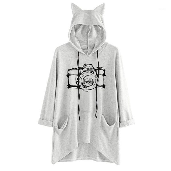 blouses women 2019 women's fashion long sleeve print cat ear hoodie sweatshirt pullover blouse fashion simplicity blouse #zer1, Black
blouses women 2019 women's fashion long sleeve print cat ear hoodie sweatshirt pullover blouse fashion simplicity blouse #zer1, Black