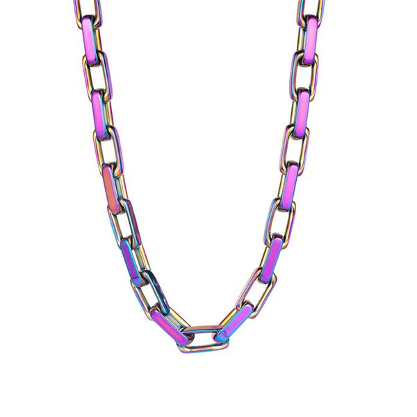 tide brand quenched color titanium steel cuban necklace male trendy cool hip-hop personality punk exaggerated thick clavicle chain, Silver
tide brand quenched color titanium steel cuban necklace male trendy cool hip-hop personality punk exaggerated thick clavicle chain, Silver