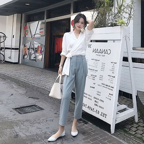 bm2gu wanghong 2020 осенние брюки хепберн pantsshirt вскользь pantsstyle маленькая рубашка с длинным рукавом кусок случайных брюки два арома, Gray
bm2gu wanghong 2020 осенние брюки хепберн pantsshirt вскользь pantsstyle маленькая рубашка с длинным рукавом кусок случайных брюки два арома, Gray