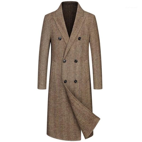 men's wool & blends brand coat 2021 autumn and winter luxury business gentleman british style men's long casual coat1, Black
men's wool & blends brand coat 2021 autumn and winter luxury business gentleman british style men's long casual coat1, Black