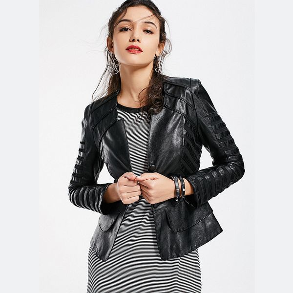 2021 new plus size s-5xl winter autumn women jacket faux leather red biker coat soft outwear 3b3z, Black
2021 new plus size s-5xl winter autumn women jacket faux leather red biker coat soft outwear 3b3z, Black