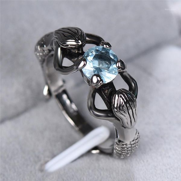 cluster rings vintage style female ladies mermaid ring fashion blue stone pearl retro punk silver color wedding party for women1, Golden;silver
cluster rings vintage style female ladies mermaid ring fashion blue stone pearl retro punk silver color wedding party for women1, Golden;silver