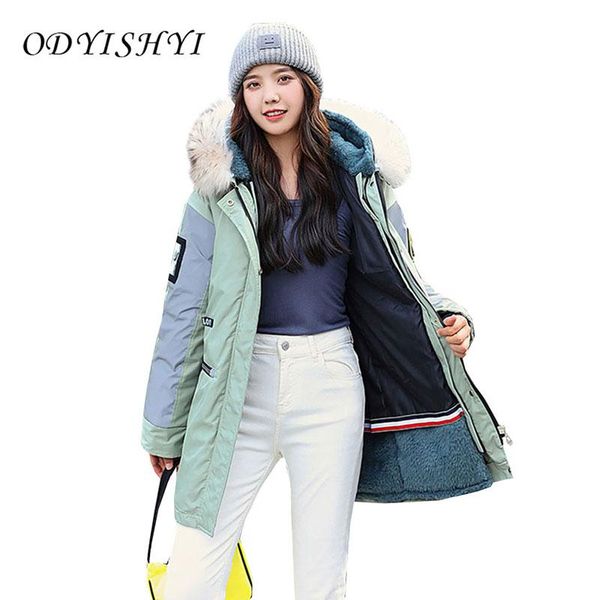 women's down & parkas women padded jacket thick winter clothes plus velvet cotton liner parker korean loose windproof warm outerwear fe, Black
women's down & parkas women padded jacket thick winter clothes plus velvet cotton liner parker korean loose windproof warm outerwear fe, Black