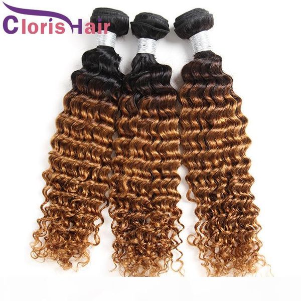 dark roots blonde human hair peruvian virgin deep wave extensions 3 bundles colored 1b 30 medium auburn ombre curly double weft weaving, Black
dark roots blonde human hair peruvian virgin deep wave extensions 3 bundles colored 1b 30 medium auburn ombre curly double weft weaving, Black