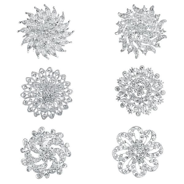weimanjingdian brand set of 6 pc clear rhinestones large size brooch pins for wedding bouquets 201009, Gray
weimanjingdian brand set of 6 pc clear rhinestones large size brooch pins for wedding bouquets 201009, Gray