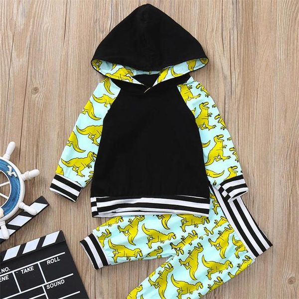 2020 new autumn baby boy's two piece set dinosaur pullover hoodie for toddlers infant's printed striped trousers casual outfit, White
2020 new autumn baby boy's two piece set dinosaur pullover hoodie for toddlers infant's printed striped trousers casual outfit, White