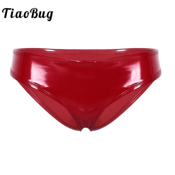 tiaobug women wetlook patent leather panties lingerie low rise high cut mini bikini briefs solid color lady thong underwear y200425, Black;pink
tiaobug women wetlook patent leather panties lingerie low rise high cut mini bikini briefs solid color lady thong underwear y200425, Black;pink