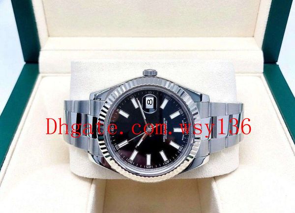 mens wrist watches 41mm 18k fluted bezel stainless steel 116334 automatic machinery movement men's watch including box, Slivery;brown
mens wrist watches 41mm 18k fluted bezel stainless steel 116334 automatic machinery movement men's watch including box, Slivery;brown