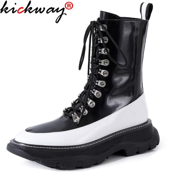kickway 2020 new fashion ankle boots women flat platform shoes lace up quality motorcycles boots winter women shoes female, Black
kickway 2020 new fashion ankle boots women flat platform shoes lace up quality motorcycles boots winter women shoes female, Black