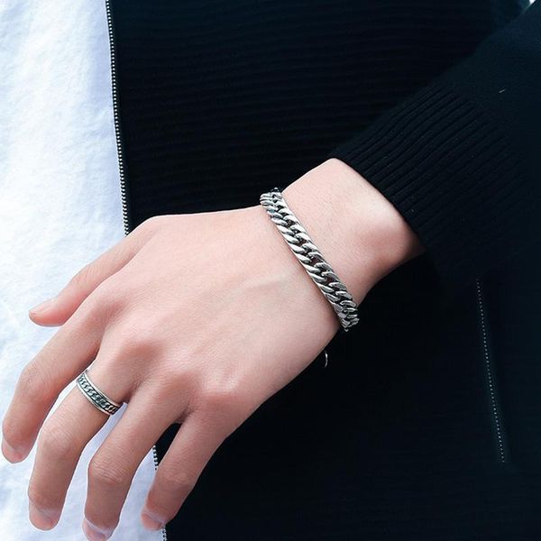 vnox chunky heavy men bracelet cool miami curban link chain bracelet vintage stainless steel punk gothic statement jewelry 8.25, Black
vnox chunky heavy men bracelet cool miami curban link chain bracelet vintage stainless steel punk gothic statement jewelry 8.25, Black