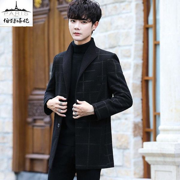 popular men's woolen coat men's suit collar thickening middle and young middle-aged woolen coat windbreaker man, Black
popular men's woolen coat men's suit collar thickening middle and young middle-aged woolen coat windbreaker man, Black