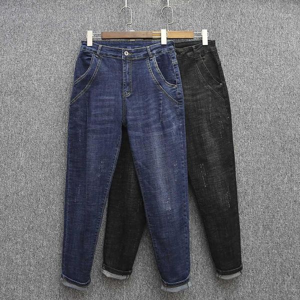 4xl 5xl plus size streetwear stretch boyfriend jeans for women casual high waist mom jeans loose denim harem pants c62221, Blue
4xl 5xl plus size streetwear stretch boyfriend jeans for women casual high waist mom jeans loose denim harem pants c62221, Blue