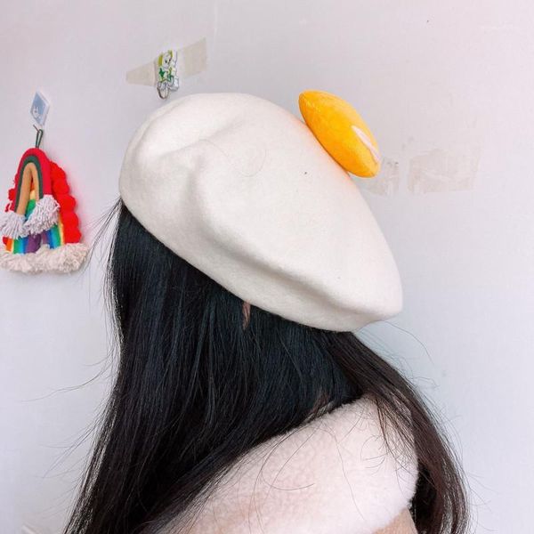 lady spring winter berets hat cute poached yolk caps women cotton painter style hat caps female bonnet warm walking cap1, Blue;gray
lady spring winter berets hat cute poached yolk caps women cotton painter style hat caps female bonnet warm walking cap1, Blue;gray