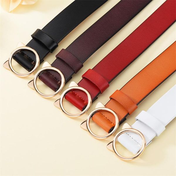 belts female tide round alloy buckle cowskin waist all match for skirts student specific waistband jeans, Black;brown
belts female tide round alloy buckle cowskin waist all match for skirts student specific waistband jeans, Black;brown