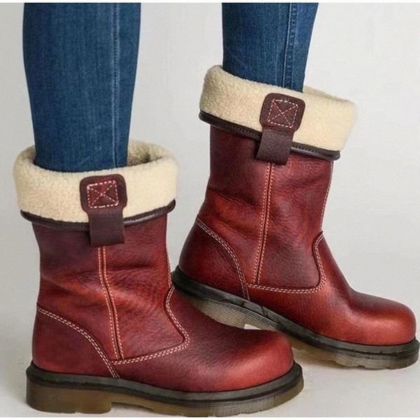 women mid calf high boots winter shoes women warm plush pu multifunction snow boot sewing slip on comfort ladies shoe female new #3r58, Black
women mid calf high boots winter shoes women warm plush pu multifunction snow boot sewing slip on comfort ladies shoe female new #3r58, Black