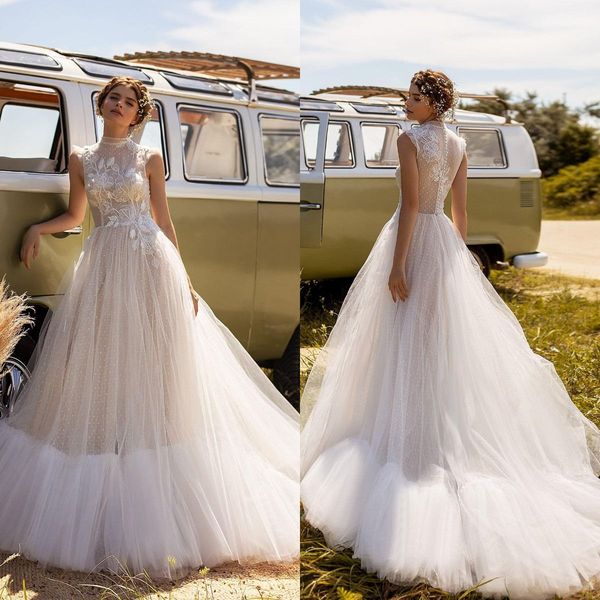 2021 new wedding dresses jewel neck lace appliques beads bridal gowns custom made button back sweep train a line wedding dress, White
2021 new wedding dresses jewel neck lace appliques beads bridal gowns custom made button back sweep train a line wedding dress, White