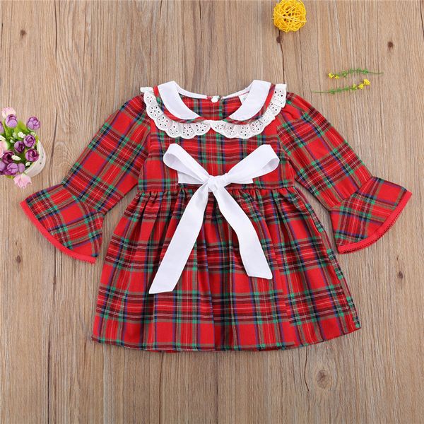 1-6 years girls plaid print dress with bow-knot flare sleeve o-neck with lace children casual button-up casual outfits 1027, Red;yellow
1-6 years girls plaid print dress with bow-knot flare sleeve o-neck with lace children casual button-up casual outfits 1027, Red;yellow