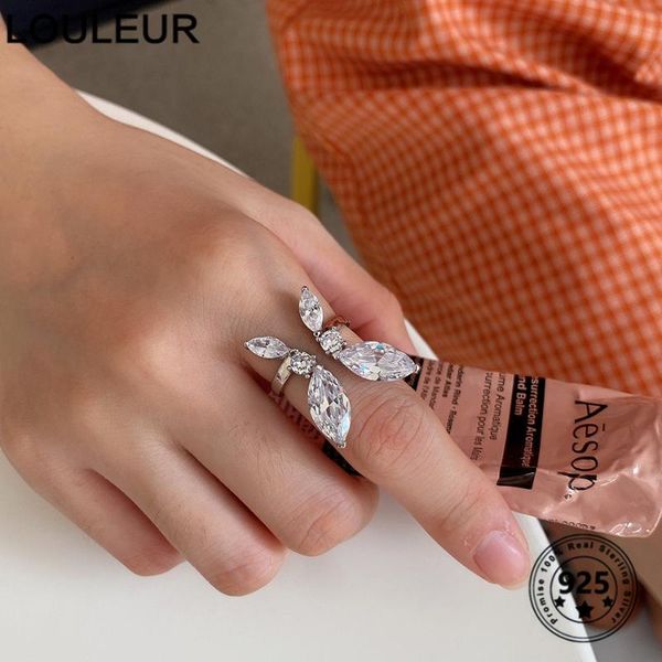cluster rings louleur s 925 sterling silver ring individuality zircon butterfly adjustable for women fashion fine jewelry gifts, Golden;silver
cluster rings louleur s 925 sterling silver ring individuality zircon butterfly adjustable for women fashion fine jewelry gifts, Golden;silver
