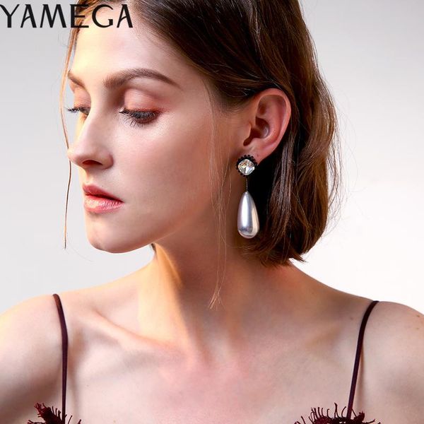 yamega fashion trendy luxury pearl earrings unique korean bohemia statement crystal drop earring fashion jewelry for women girls, Silver
yamega fashion trendy luxury pearl earrings unique korean bohemia statement crystal drop earring fashion jewelry for women girls, Silver