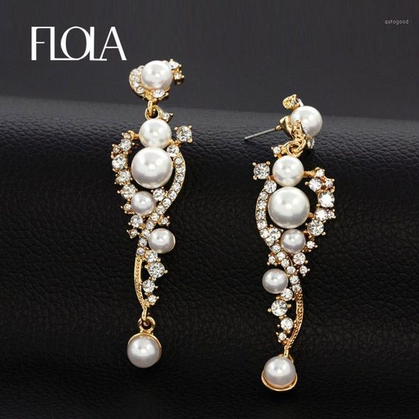 dangle & chandelier flola long wedding pearl earrings for brides crystal rhinestone gold fashion women jewelry party ersh951, Silver
dangle & chandelier flola long wedding pearl earrings for brides crystal rhinestone gold fashion women jewelry party ersh951, Silver