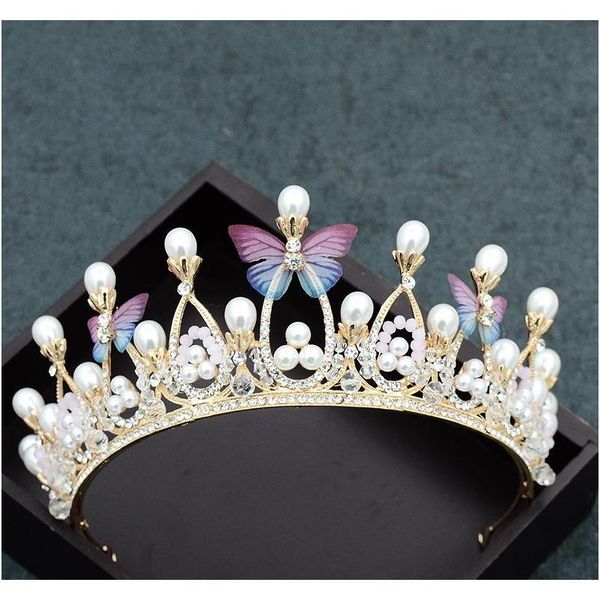 bridal jewelry butterfly gold children's crown wedding wedding dress accessories handmade crystal beads tiara headband yv1fd
bridal jewelry butterfly gold children's crown wedding wedding dress accessories handmade crystal beads tiara headband yv1fd