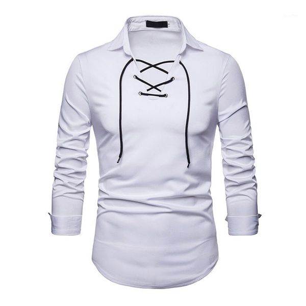 2018 autumnr plus size 6 colors shoelace design men dress shirt long sleeve shirt solid color lapel slim fit man/boy shirts1, White;black
2018 autumnr plus size 6 colors shoelace design men dress shirt long sleeve shirt solid color lapel slim fit man/boy shirts1, White;black