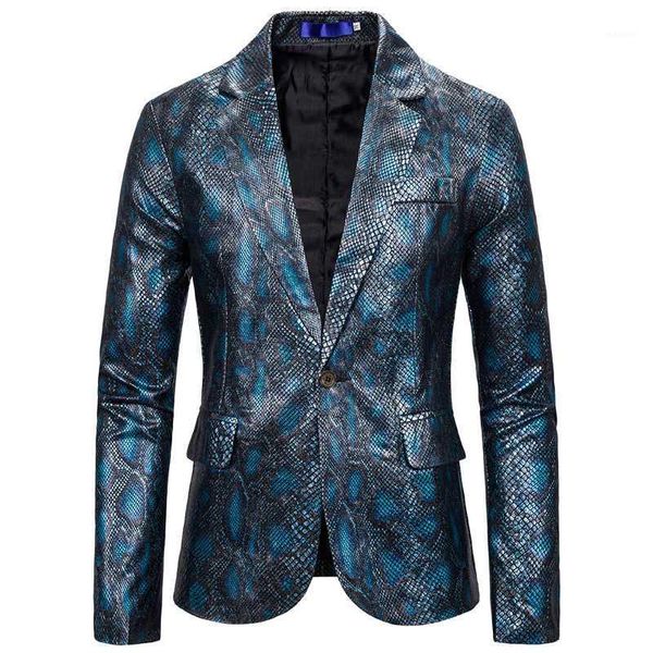 one button men fashion suit jacket long sleeve autumn spring light weight snakeskin blazer streetwear dj jackets big and tall1, White;black
one button men fashion suit jacket long sleeve autumn spring light weight snakeskin blazer streetwear dj jackets big and tall1, White;black