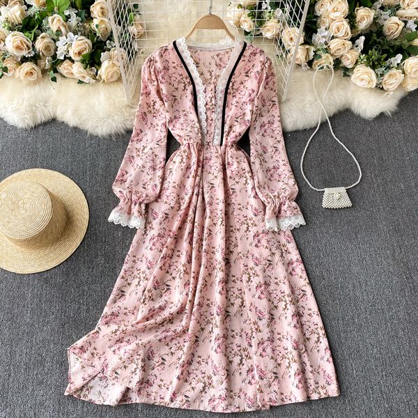 2021 new singiny spring style palace vintage lace neck puff line holiday floral dress impression tbeu, Black;gray
2021 new singiny spring style palace vintage lace neck puff line holiday floral dress impression tbeu, Black;gray
