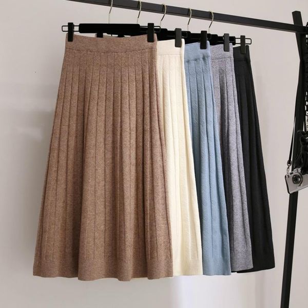 autumn rib knitted long skirts winter thick wool blend casual pleated mid calf long swing skirts blue cashmere knit long skirts, Black
autumn rib knitted long skirts winter thick wool blend casual pleated mid calf long swing skirts blue cashmere knit long skirts, Black