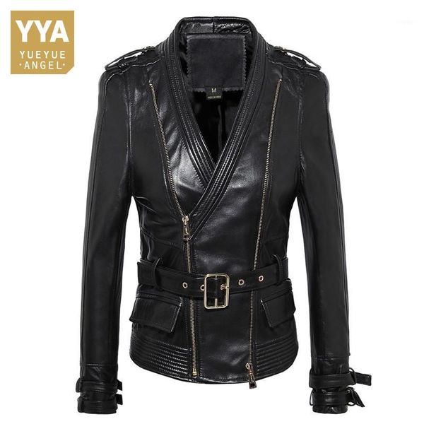 women spring sheepskin genuine leather jacket short style slim punk rock real leather jacket plus size motorcycle coat jaqueta1, Black
women spring sheepskin genuine leather jacket short style slim punk rock real leather jacket plus size motorcycle coat jaqueta1, Black