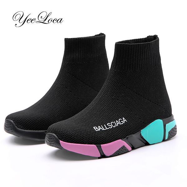 slip on for children's sneakers autumn boys girls sneaker child high elastic boots kids knitted socks shoes, Black
slip on for children's sneakers autumn boys girls sneaker child high elastic boots kids knitted socks shoes, Black