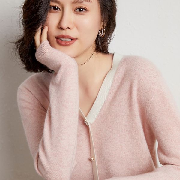 itrrf xiaoxiangfeng jacket fake korean fake cardigan women's thin loose short v-neck knitted cardigan cashmere color matching wool wool, White;black
itrrf xiaoxiangfeng jacket fake korean fake cardigan women's thin loose short v-neck knitted cardigan cashmere color matching wool wool, White;black