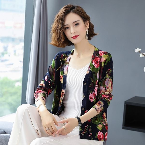 oyltv autumn 2020 cardigan literature sweater printed knitted new women's art and loose sweater casual large v-neck coat cf1zl, White;black
oyltv autumn 2020 cardigan literature sweater printed knitted new women's art and loose sweater casual large v-neck coat cf1zl, White;black