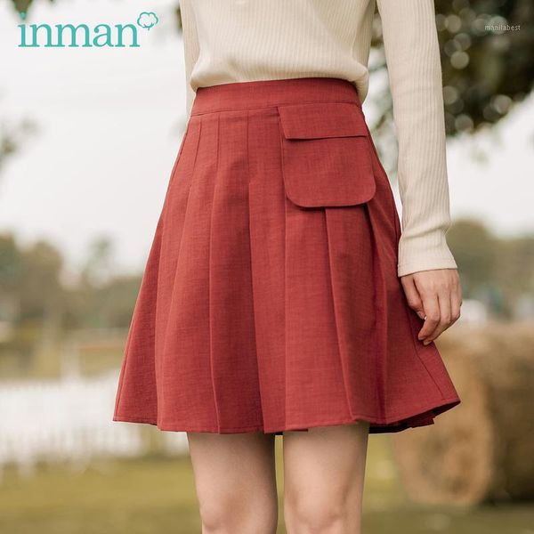inman 2020 autumn new arrival a-line skirts pocket zippers slim high-waisted retro skirts with peated1, Black
inman 2020 autumn new arrival a-line skirts pocket zippers slim high-waisted retro skirts with peated1, Black