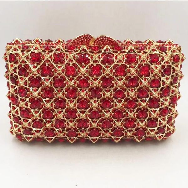 red rhinestone bridal wedding clutch bags fashion gold metal evening clutches handbags fashion dinner banquet lady messenger bag
red rhinestone bridal wedding clutch bags fashion gold metal evening clutches handbags fashion dinner banquet lady messenger bag