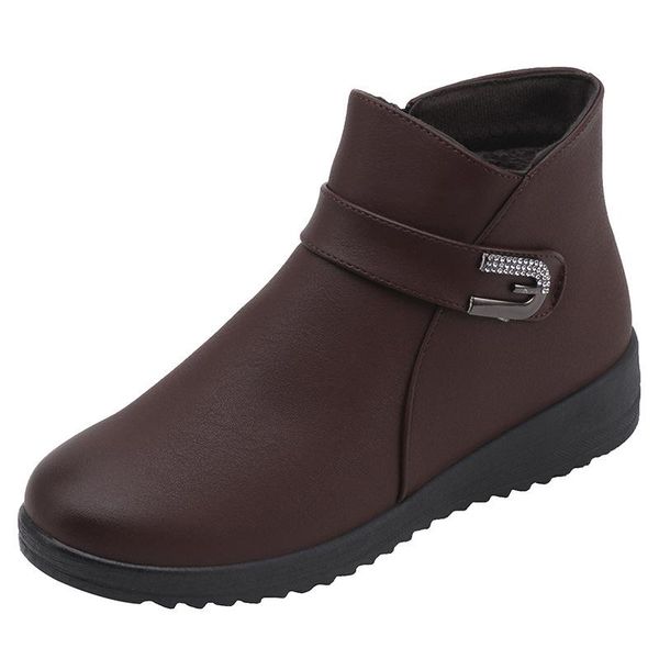 women ankle boots warm shoes winter casual footwear 2020 fashion comfortable plush ladies metal buckle sewing platform female, Black
women ankle boots warm shoes winter casual footwear 2020 fashion comfortable plush ladies metal buckle sewing platform female, Black