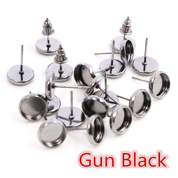 6/8/10/12/14/16/18/20mm 8 colors plated stainless iron earring studs(with ear plug) base,fit 6-20mm glass c bbylur, Black
6/8/10/12/14/16/18/20mm 8 colors plated stainless iron earring studs(with ear plug) base,fit 6-20mm glass c bbylur, Black