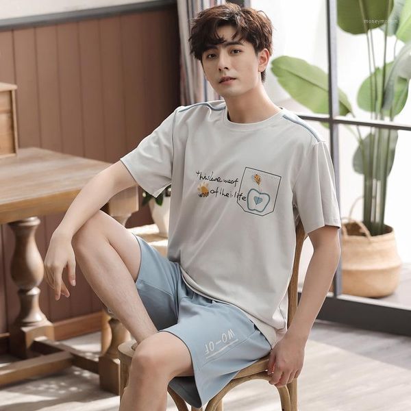 men's sleepwear summer men pajamas large size short sleeve shorts pullover thin-outer wear casual tracksuit1, Black;brown
men's sleepwear summer men pajamas large size short sleeve shorts pullover thin-outer wear casual tracksuit1, Black;brown